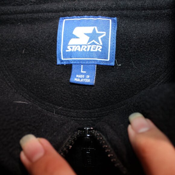 Starter‎ Fleece Black Vtg Logo U of Kentucky Wildcats Pullover Sz. L (AA2) - Picture 4 of 5